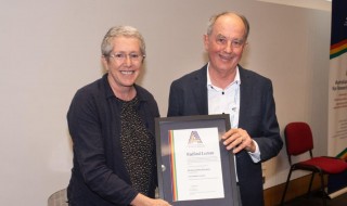 AARE2019 - Radford Lecture presenter - Peter Renshaw with AARE President - Deb Hayes
